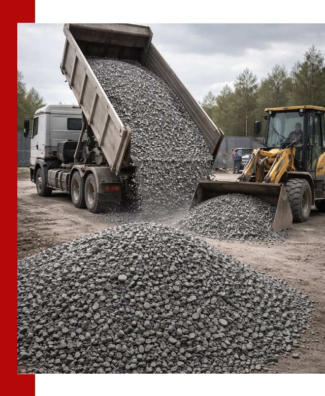 Доставка и продажа щебня гранитного в Перми