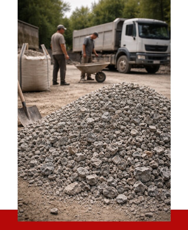 Гранитный щебень фракция 20-40 в Перми от 3428 руб. ПРОНЕРУДПрм