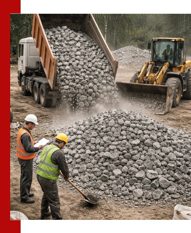 Гранитный щебень фракция 70-150 доставка в Перми