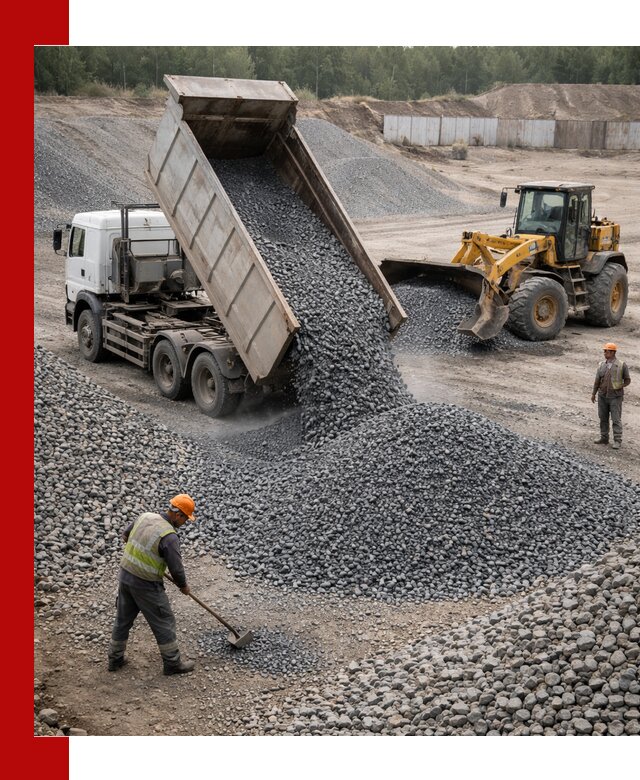 Щебень габбро-диабаз фр. 5-20 с доставкой в Перми