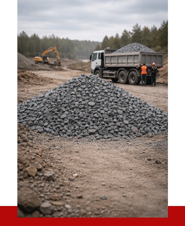 Щебень габбро диабаз фракция 40-70 в Перми от 2356 р-ПРОНЕРУДПрм