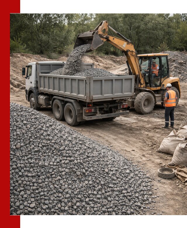 Доставка гравийного щебня в Перми оптом и в розницу
