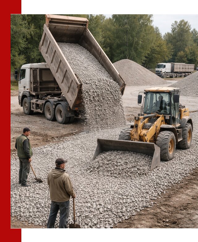 Купить гравийный щебень фракция 20-40 в Перми с доставкой