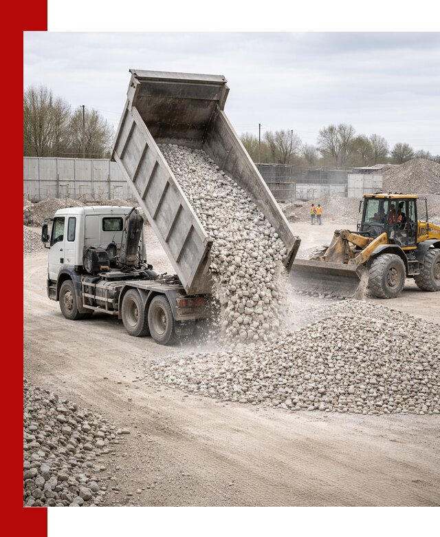 Доставка и продажа известнякового щебня в Перми
