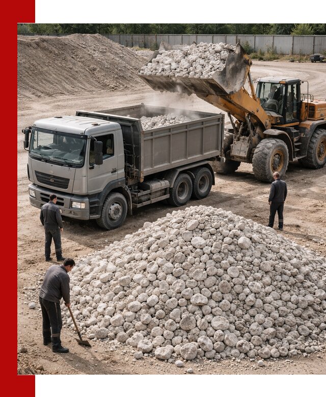 Известняковый щебень фракция 70–150 с доставкой в Перми