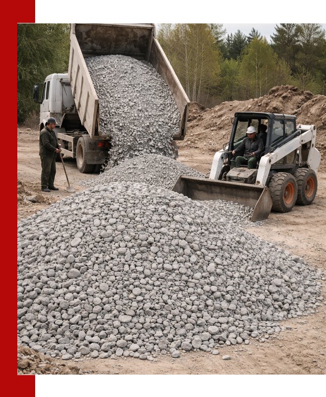 Доставка доломитового щебня в Перми напрямую от карьера
