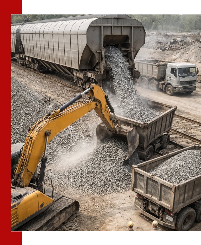 Доставка железнодорожного щебня в Перми крупными партиями быстрого отгруза