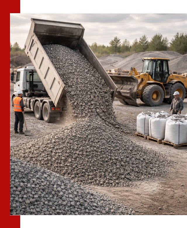 Бетонный щебень фракция 5–20 с доставкой в Перми
