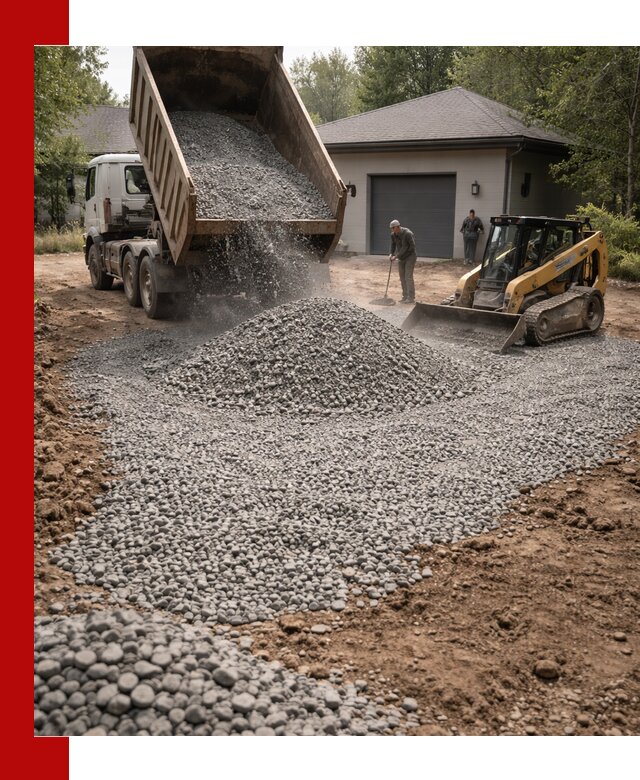 Щебень для парковки в Перми: доставка и укладка качественного материала