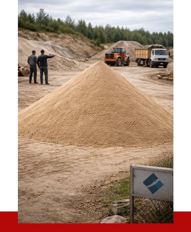 Карьерный песок навалом в Перми от 1928 р. | ПРОНЕРУДПрм