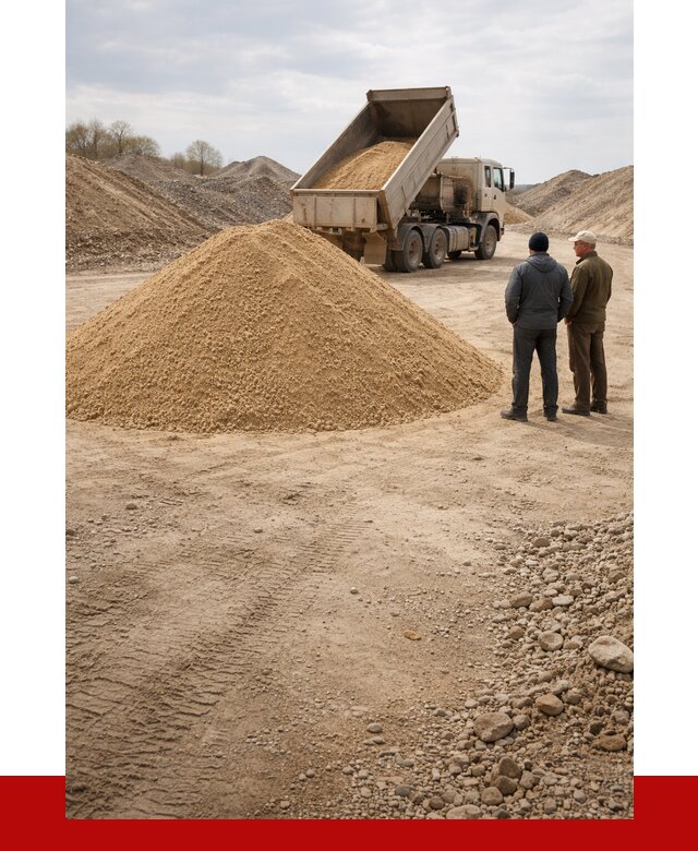 Карьерный песок крупнозернистый в Перми от 9104 р | ПРОНЕРУДПрм