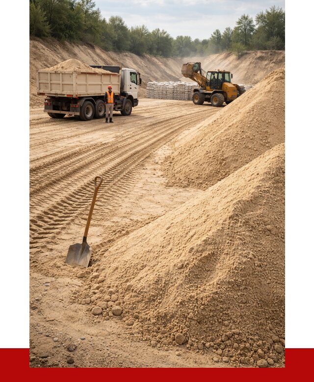 Карьерный песок мелкозернистый в Перми от 9640 р. | ПРОНЕРУДПрм