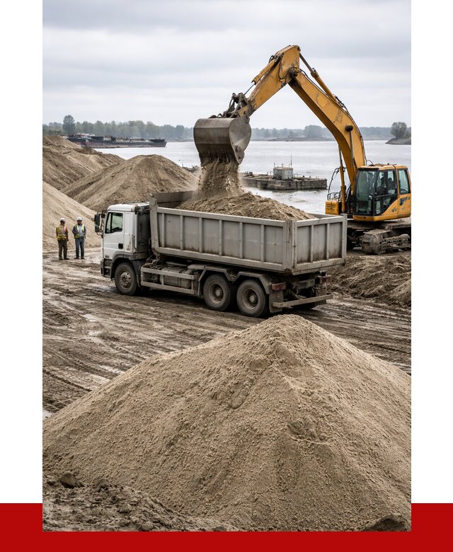 Купить речной песок навалом в Перми от 1928 р., ПРОНЕРУДПрм