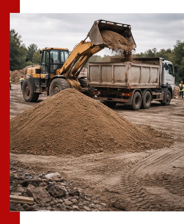 Доставка речного песка навалом в Перми быстро и выгодно