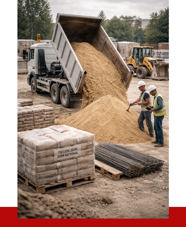 Песок для бетона в Перми от 2678 р. с доставкой, ПРОНЕРУДПрм