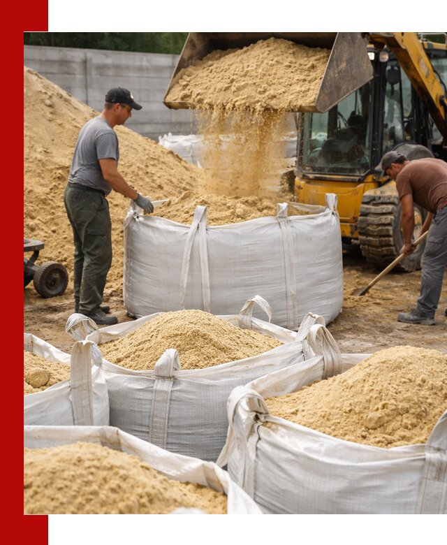 Поставка качественного песка для кладки в Перми