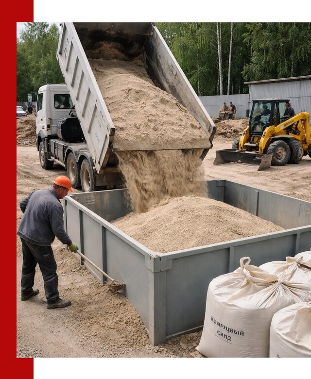 Кварцевый песок для фильтра в Перми — доставка и качество