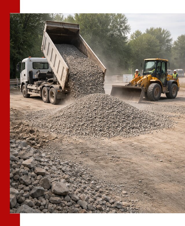 Гравий фракция 5–20 доставка в Перми оптом и в розницу