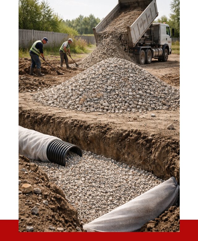 Гравий для дренажа в Перми от 2356 р., доставка ПРОНЕРУДПрм