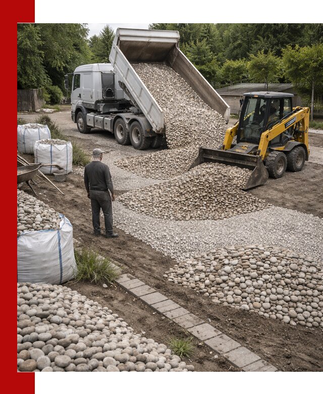 Доставка морской гальки оптом и в розницу в Перми