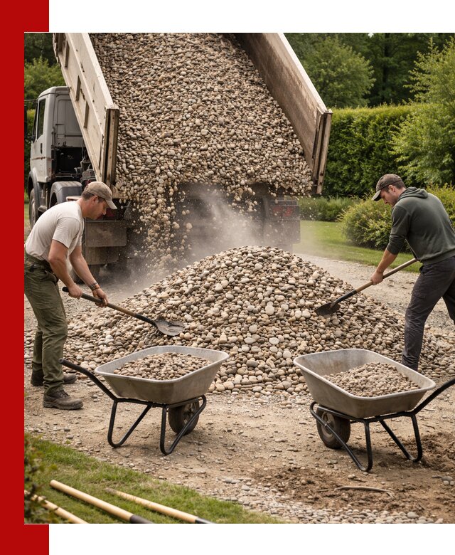 Доставка и продажа декоративной гальки в Перми