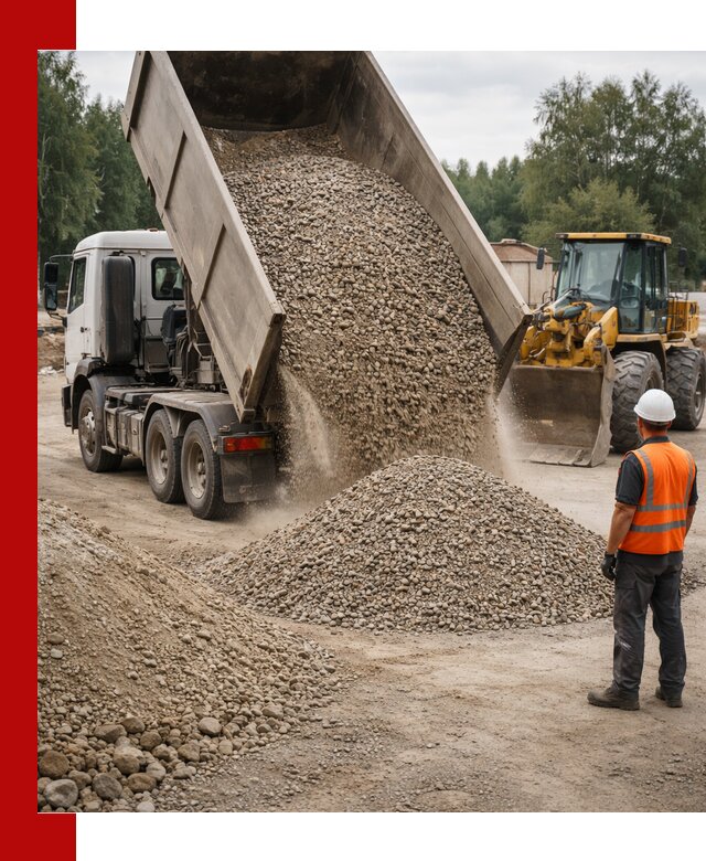 Доставка щпс в Перми — щебеночно-песчаная смесь под заборы и дорожки