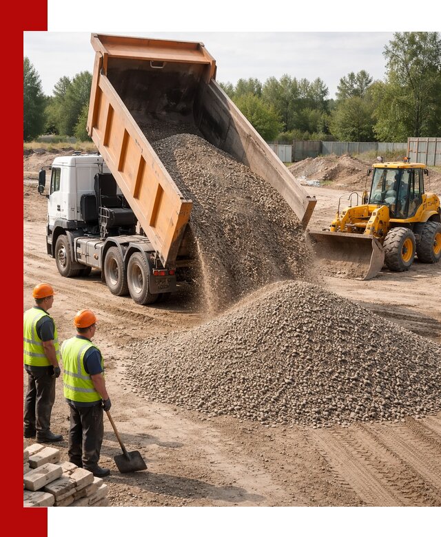 Доставка щебёночно-песчаной смеси ЩПС С7 в Перми