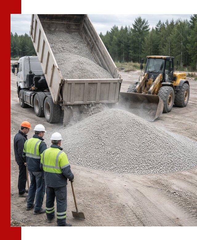 Известняковый отсев 0-5 доставка в Перми быстро и выгодно