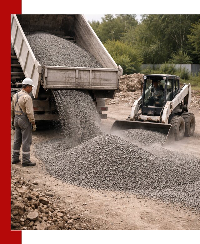 Доставка гравийного отсева 0-5 в Перми оптом и в розницу