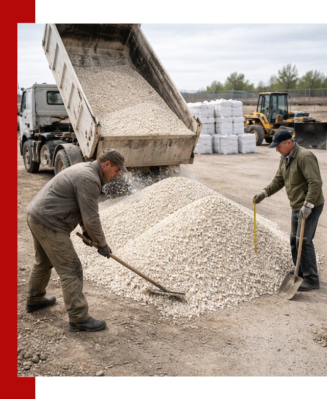 Мраморная крошка с доставкой и разгрузкой в Перми