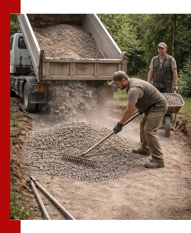 Каменная крошка для дорожек с доставкой в Перми