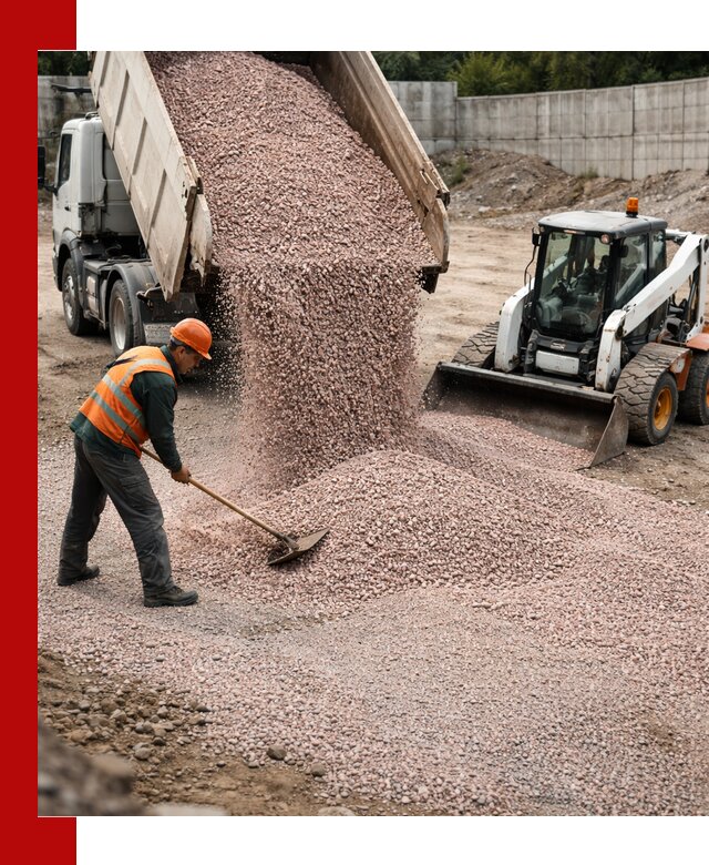 Крошка розовый гранит с доставкой в Перми от производителя