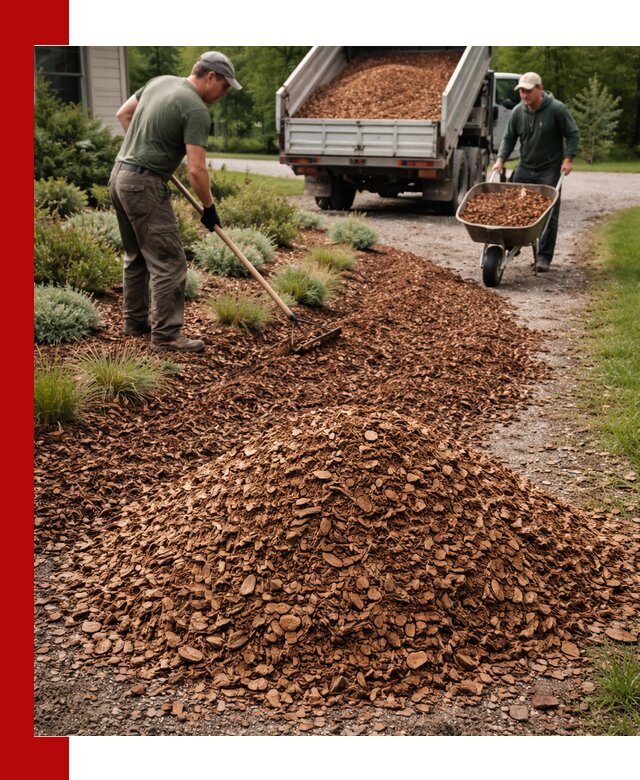 Крошка для мульчирования с доставкой в Перми