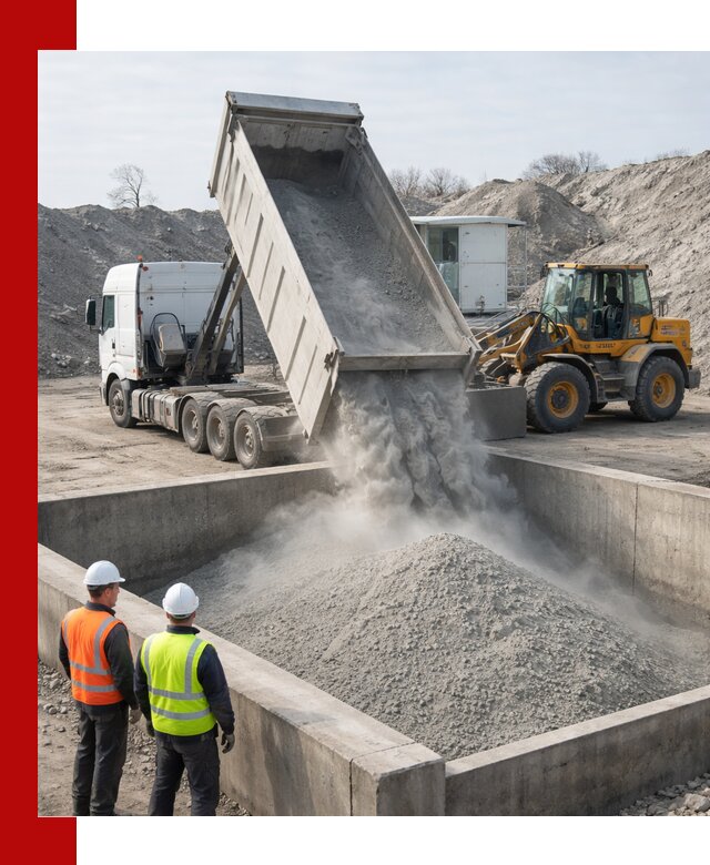 Доставка цемента навалом в Перми крупными партиями