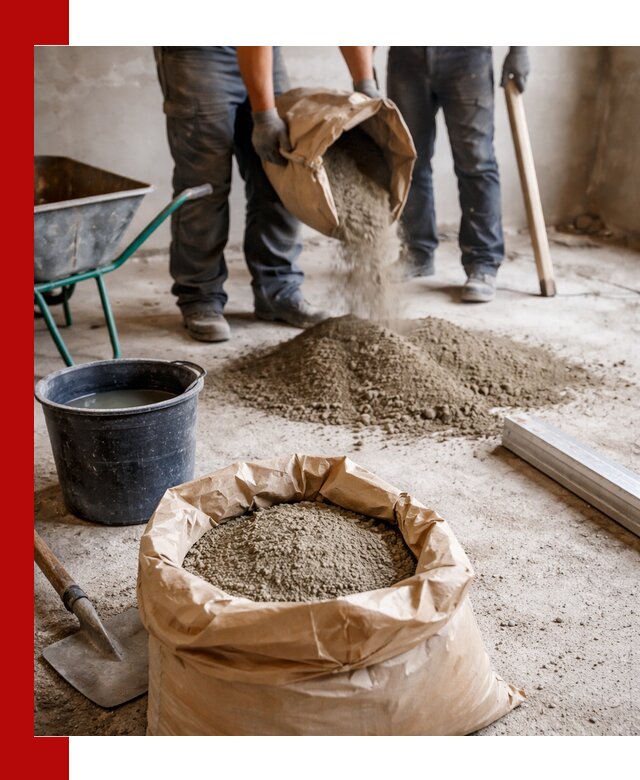 Доставка сухой смеси для стяжки в Перми