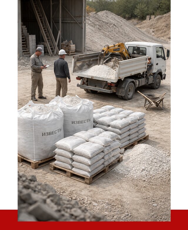 Известь строительная в Перми с доставкой от 4499 р. | ПРОНЕРУДПрм