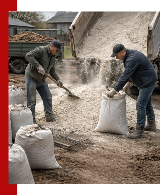 Доставка извести пушонки в Перми оптом и мелким оптом