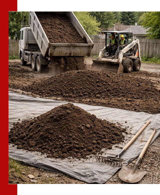 Грунт для отсыпки участка с доставкой в Перми