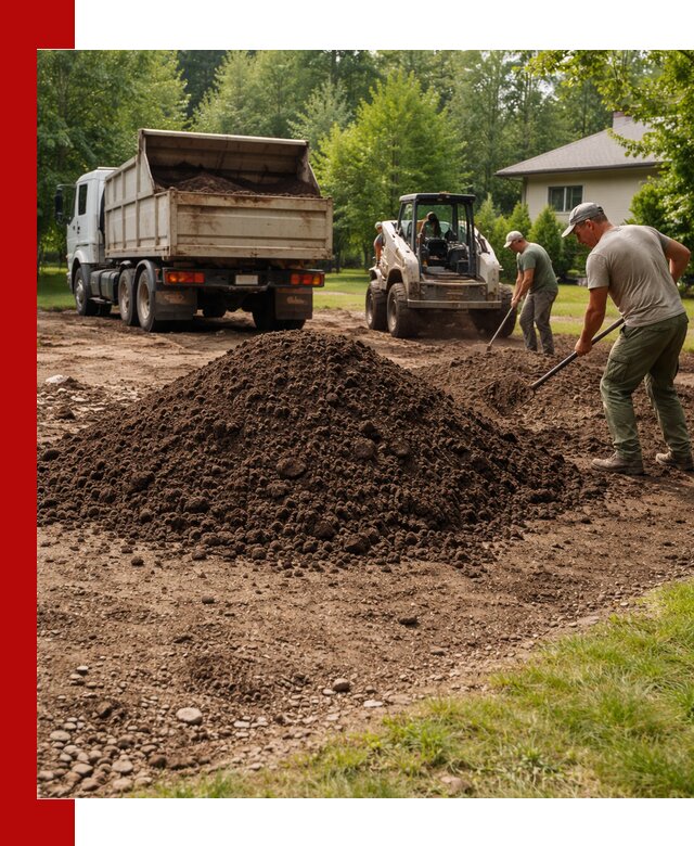 Доставка и укладка грунта для газона в Перми