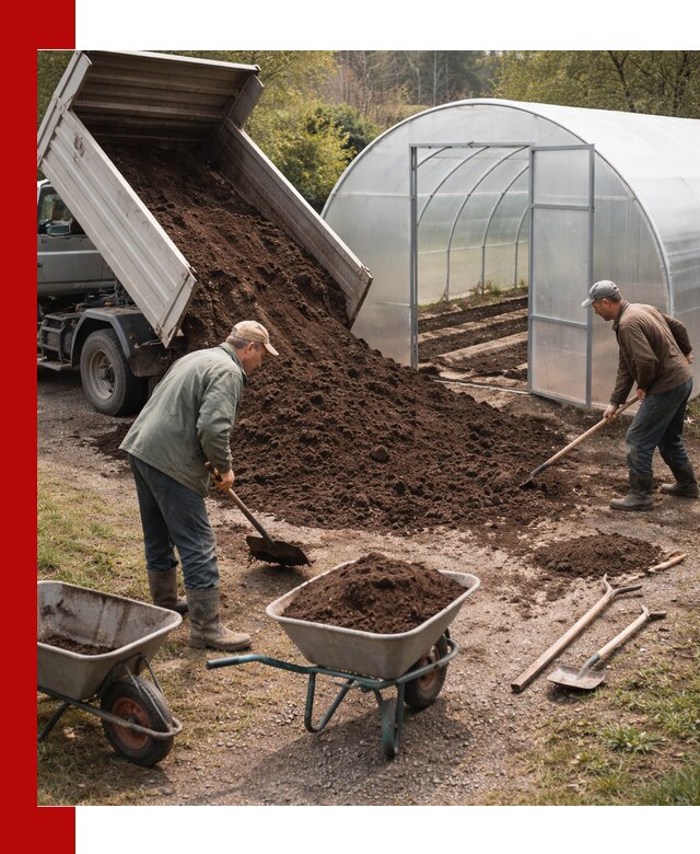 Грунт для теплицы с доставкой в Перми — плодородный субстрат под растения