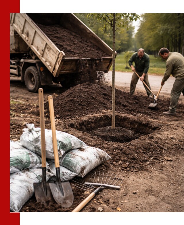 Грунт для посадки деревьев в Перми — доставка и подготовка почвы