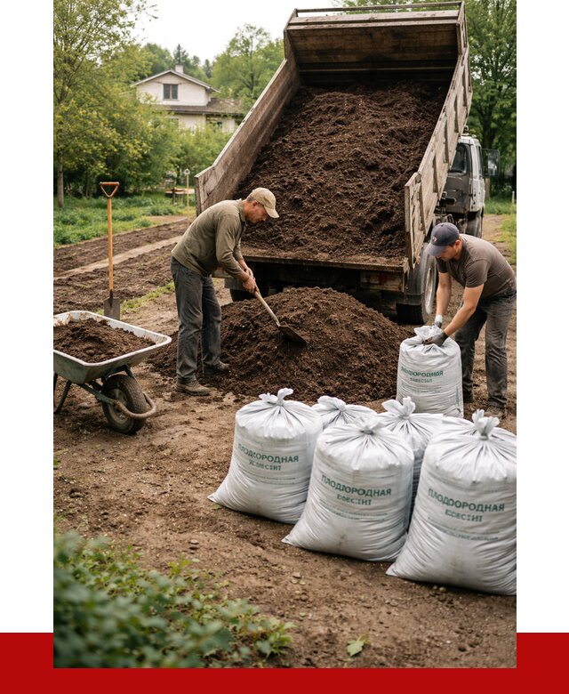 Плодородная смесь в Перми от 4499 р./куб с доставкой | ПРОНЕРУДПрм