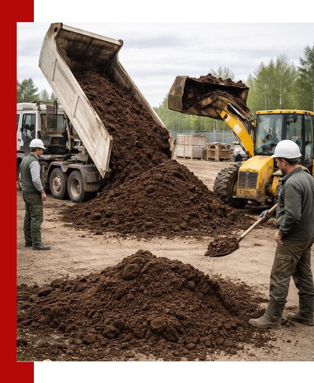 Доставка торфа оптом и в мешках в Перми