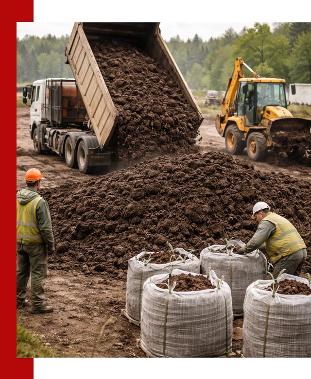Доставка нейтрального торфа в Перми оптом и в розницу