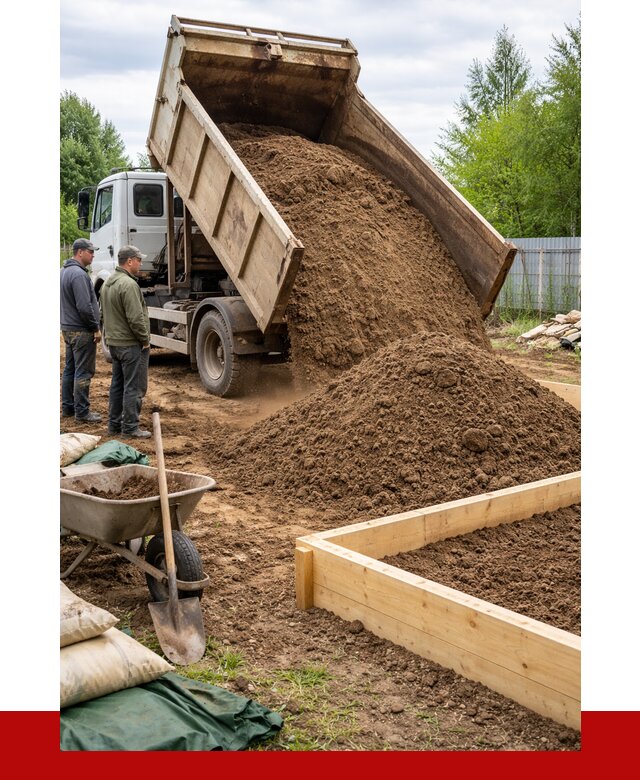 Торфо песчаная смесь в Перми с доставкой от 1982 р. | ПРОНЕРУДПрм