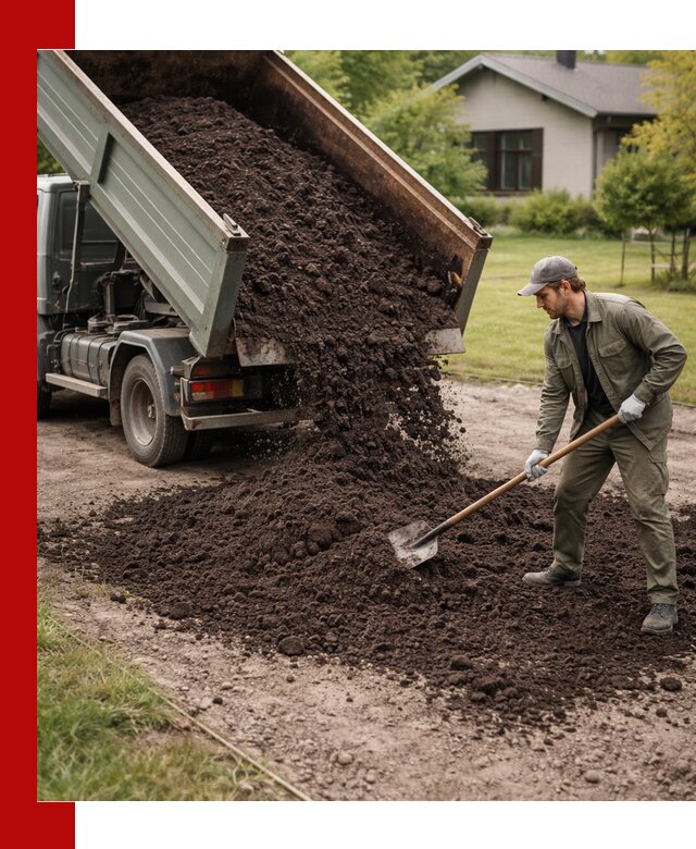 Чернозем для газона с доставкой в Перми быстро и качественно