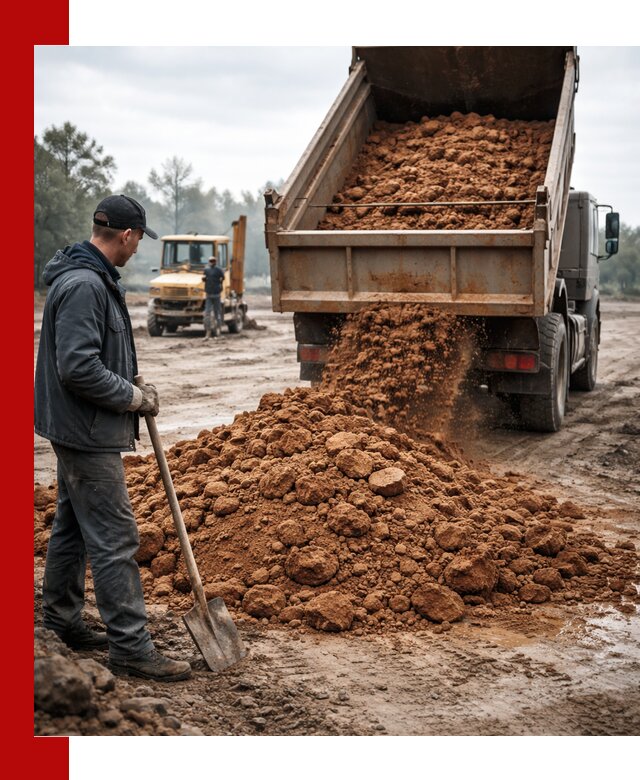Глина для засыпки в Перми с доставкой самосвалами