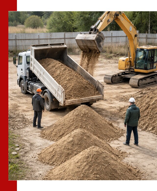 Доставка супеси вагонными и автопартиями в Перми