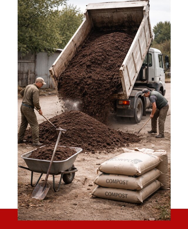 Купить компост в Перми от 4499 р. за куб с доставкой | ПРОНЕРУДПрм