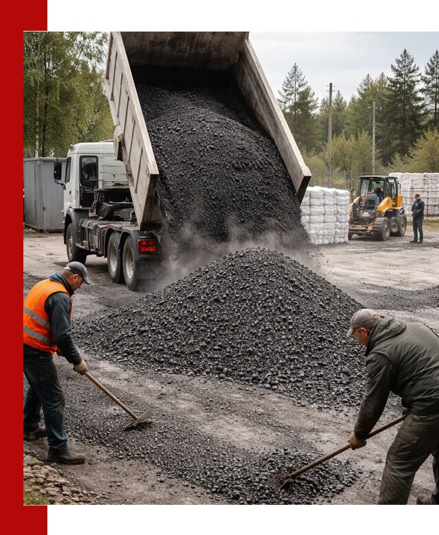 Доставка и продажа асфальтного гранулята в Перми
